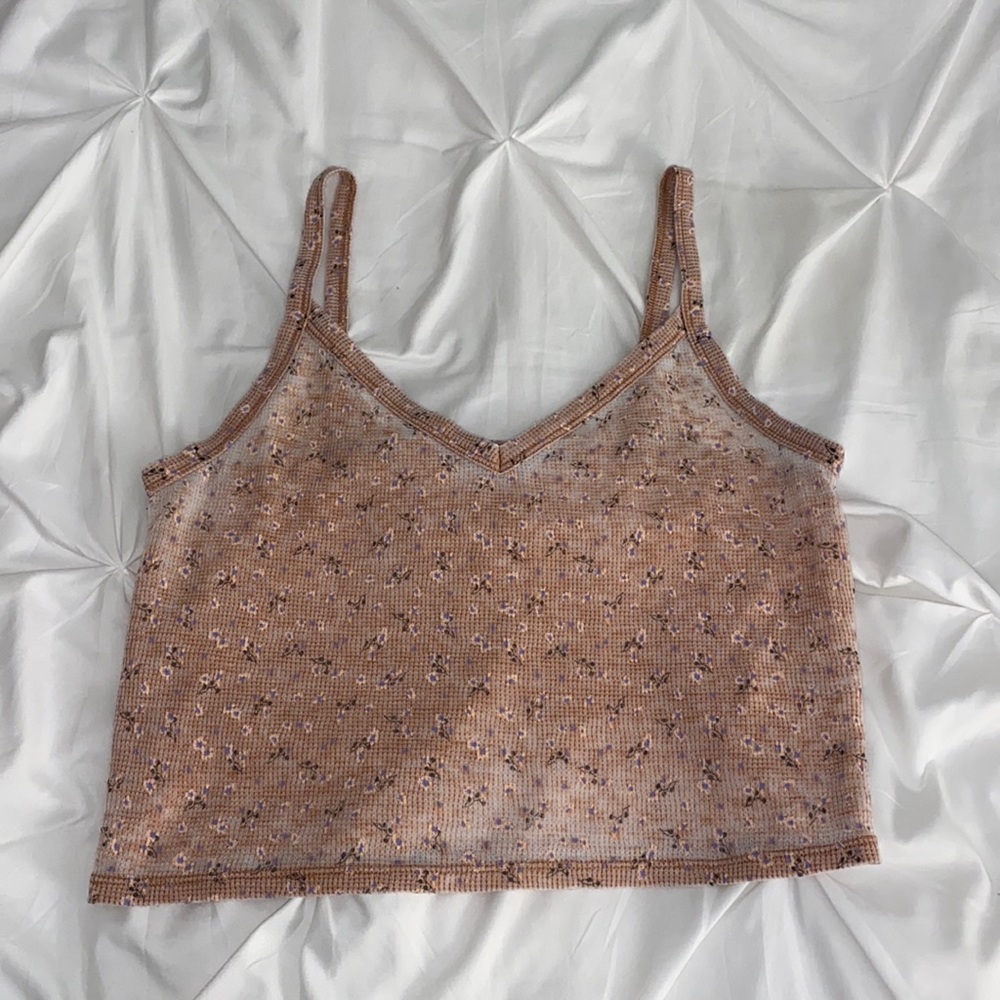 Cropped Floral Tank